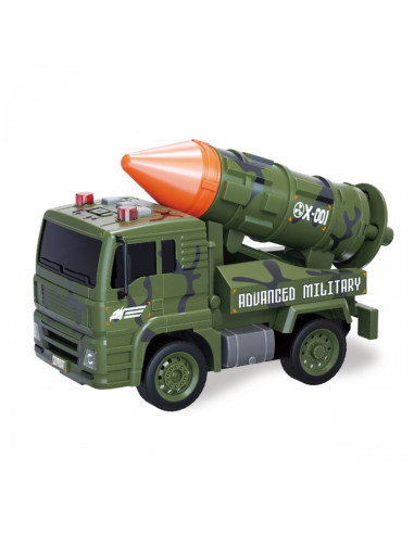 WOOPIE Military Vehicle Set with Launcher Tank Helicopter 4 pcs Scale 1:20