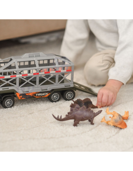 WOOPIE Dinosaur Transporter Truck Car with Sound and Light