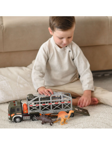 WOOPIE Dinosaur Transporter Truck Car with Sound and Light