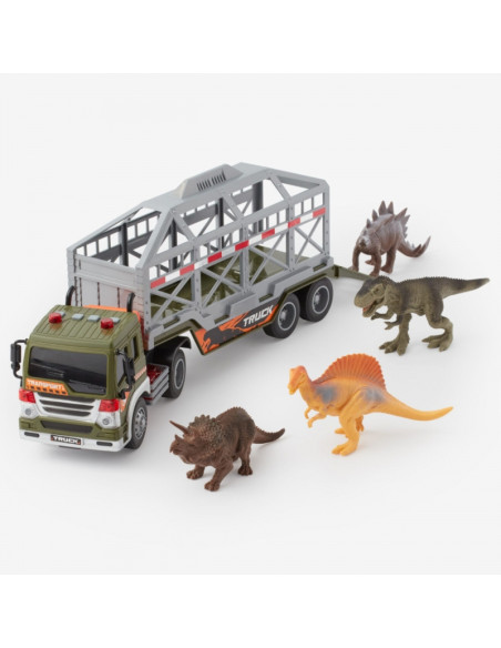 WOOPIE dinozaurų transporteris-sunkvežimis su garsu ir šviesa