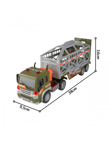 WOOPIE Dinosaur Transporter Truck Car with Sound and Light