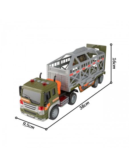 WOOPIE Dinosaur Transporter Truck Car with Sound and Light