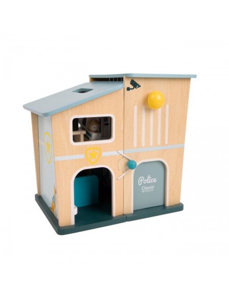 CLASSIC WORLD Policijos nuovados medinės automobilių sraigtasparnio figūrėlės, 12 vnt.