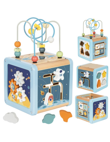 TOOKY TOY medinis veiklos kubas - Erdvė