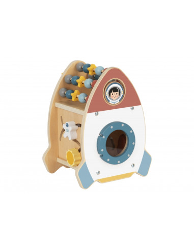 TOOKY TOY Космическая ракета-сортер с деревянным лабиринтом