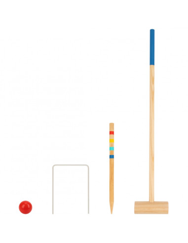 Tooky Toy Wooden Cricket Garden Sports Game for 4 Players