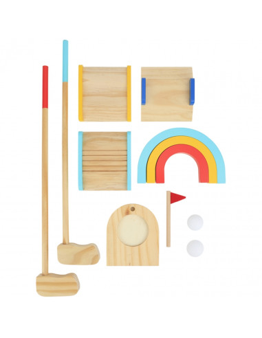 TOOKY TOY Wooden Golf Set for 2 People 13 pcs.