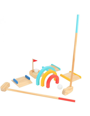 TOOKY TOY Wooden Golf Set for 2 People 13 pcs.