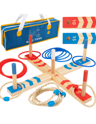 TOOKY TOY Wooden Fun Serso Arcade Ring Cross Game