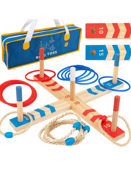 TOOKY TOY Wooden Fun Serso Arcade Ring Cross Game