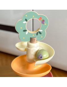 WOOPIE GREEN Wooden Ball Track with Cymbal Sound Effects FSC 2