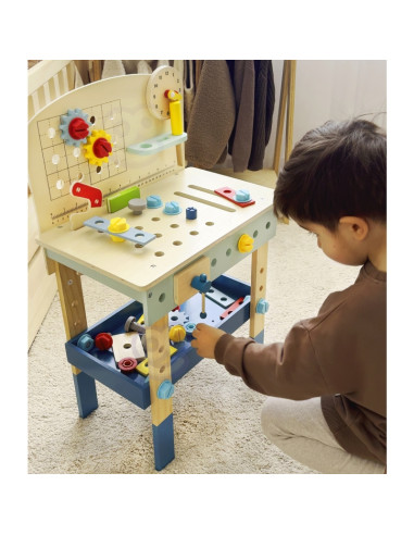 TOOKY TOY medinis „Pasidaryk pats“ dirbtuvių stalas