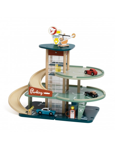 CLASSIC WORLD Daugiaaukštė stovėjimo aikštelė, automobilių plovykla + priedai.