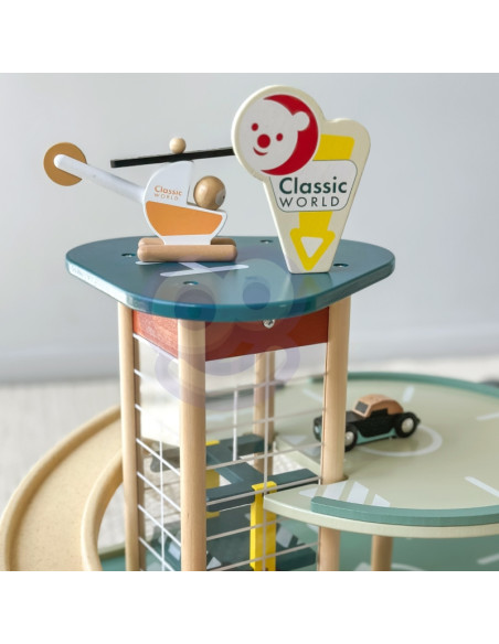 CLASSIC WORLD Multi-storey Car Parking Helicopter Distributor Car Wash + Acc.