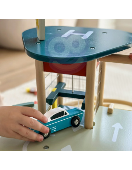 CLASSIC WORLD Многоэтажная парковка Дистрибьютор вертолетов Автомойка + Аккумулятор