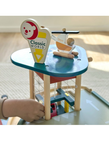 CLASSIC WORLD Multi-storey Car Parking Helicopter Distributor Car Wash + Acc.