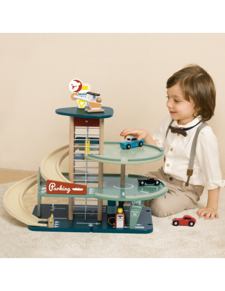 CLASSIC WORLD Multi-storey Car Parking Helicopter Distributor Car Wash + Acc.