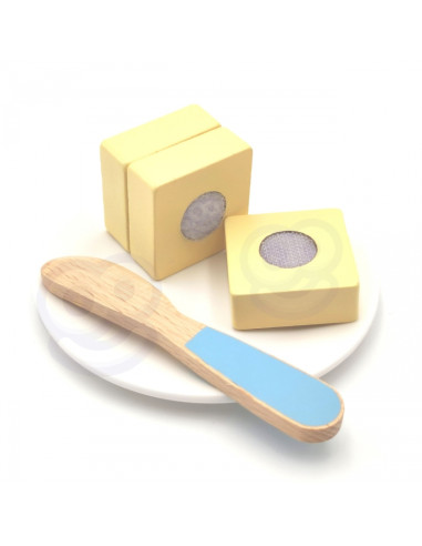 WOOPIE GREEN Wooden Toaster Breakfast Set with Accessories 14 pcs FSC