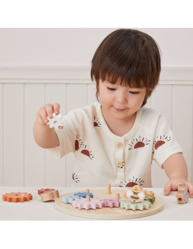 VIGA PolarB mediniai spalvoti Montessori krumpliaračiai