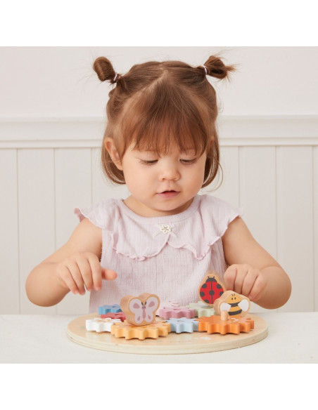 VIGA PolarB Wooden Colorful Montessori Gears