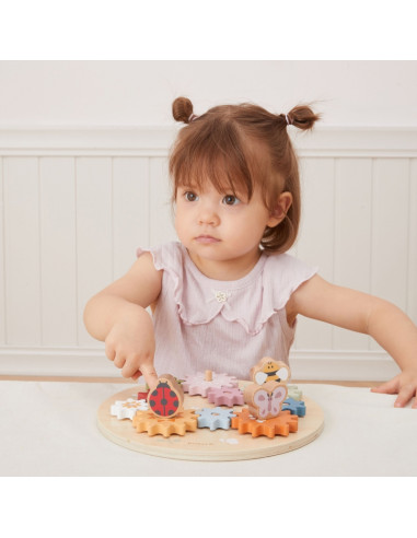 VIGA PolarB Wooden Colorful Montessori Gears