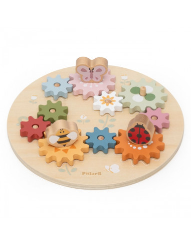 VIGA PolarB Wooden Colorful Montessori Gears