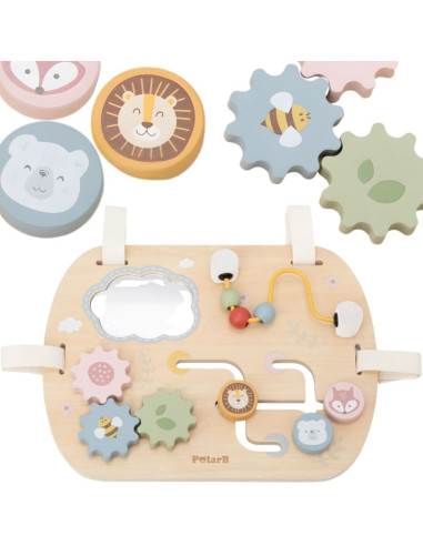 VIGA Multifunctional Wooden Manipulative Board