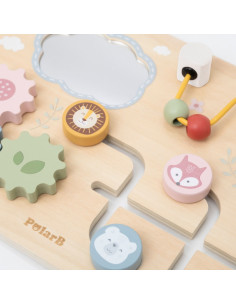 VIGA Multifunctional Wooden Manipulative Board 2