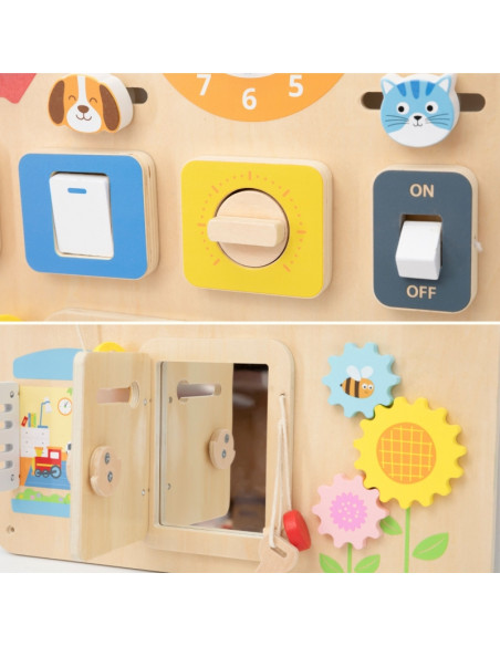 VIGA Wooden Manipulative Board Discovery and Learning House