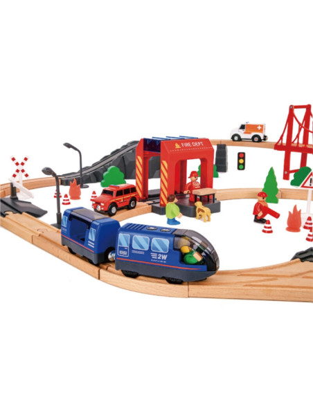 Tooky Toy Пожарная станция Скорая помощь 70 шт.