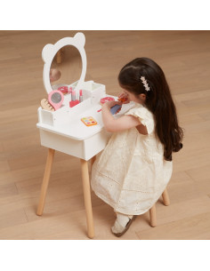 VIGA White Dressing Table + Salon-Style Accessories Set 2