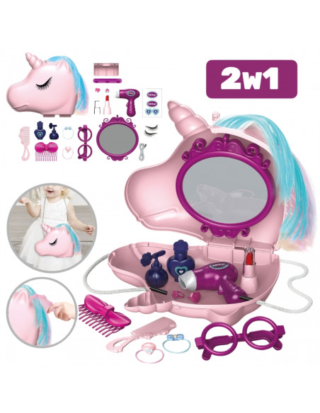 VIGA White Dressing Table + Salon-Style Accessories Set