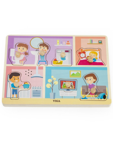 VIGA Sound Puzzle Match Daily Activities