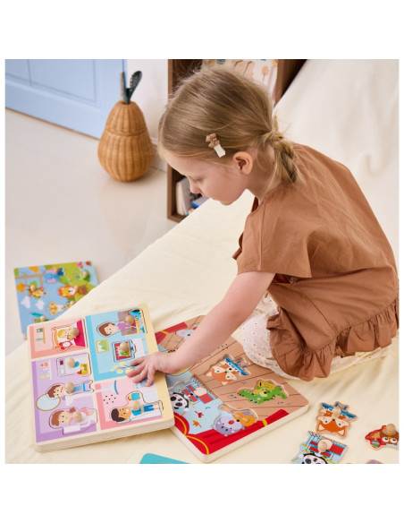 VIGA Sound Puzzle Match Daily Activities