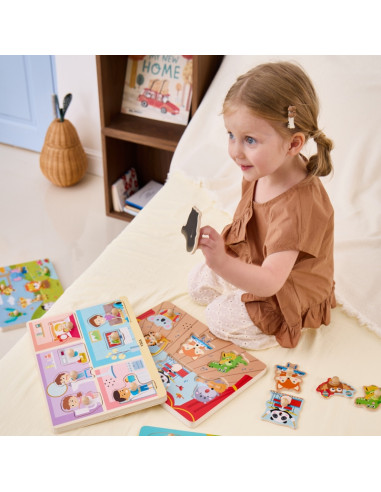 VIGA Sound Puzzle Match Daily Activities