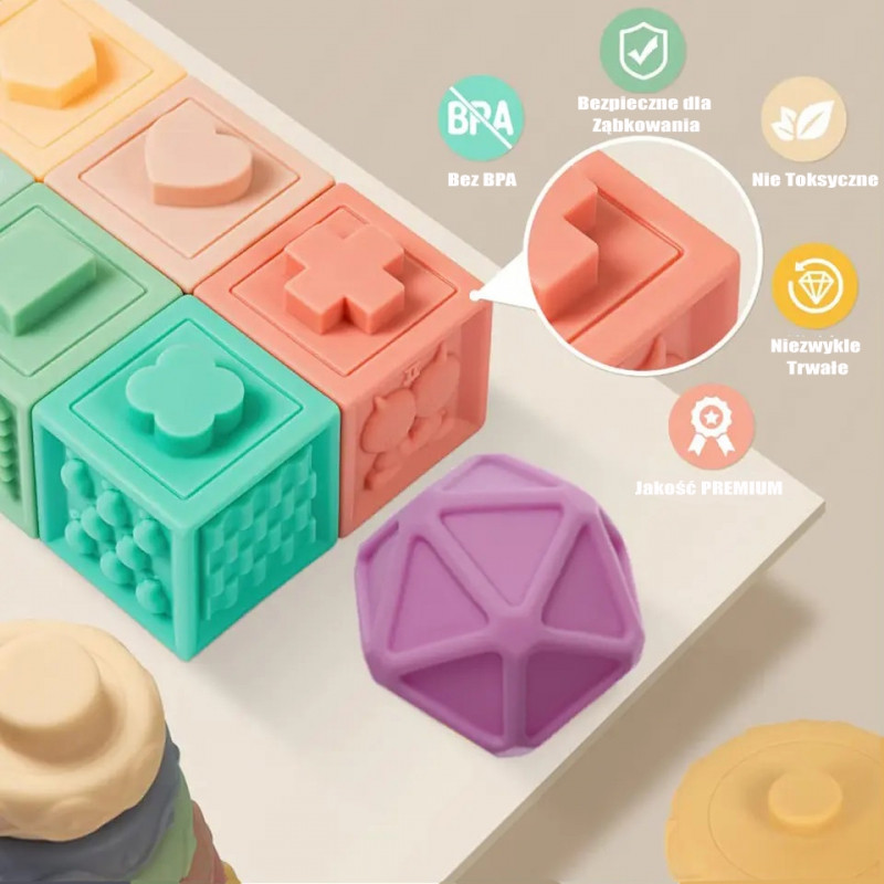 WOOPIE BABY Sensory Jigsaw Puzzle Sound Learning to Count 23 el.