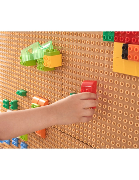 Набор строительных блоков MASTERKIDZ STEM, 563 элемента, с накладками на панели (4 шт.)