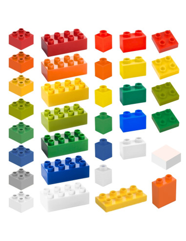 MASTERKIDZ STEM Building Block Set 563 pcs with Panel Overlays 4 pcs