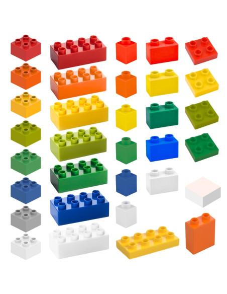 MASTERKIDZ STEM Building Block Set 563 pcs with Panel Overlays 4 pcs