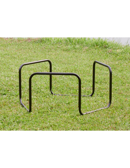 Шестиугольный игровой столик для песка и воды MASTERKIDZ с 2 отделениями и регулируемой высотой.