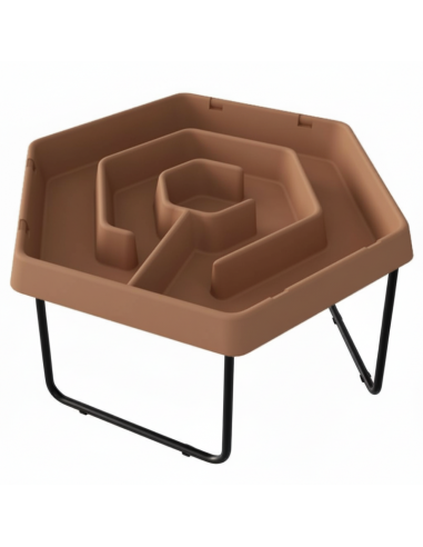 MASTERKIDZ Hexagonal Sand and Water Play Table with Adjustable Height Maze