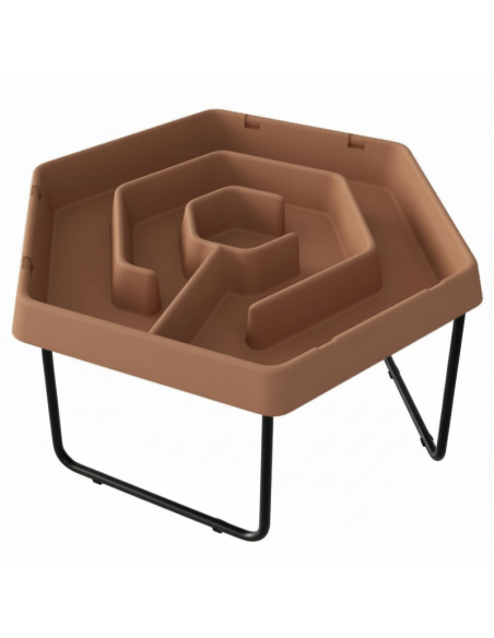 MASTERKIDZ Hexagonal Sand and Water Play Table with Adjustable Height Maze