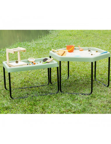 MASTERKIDZ Rectangular Sand and Water Play Table Adjustable Height