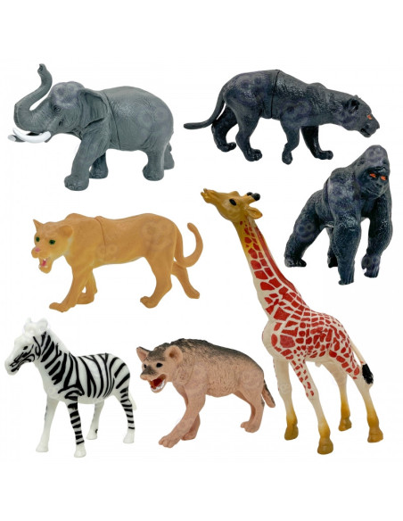 WOOPIE figūrėlių rinkinys Safari Animals 34 vnt.