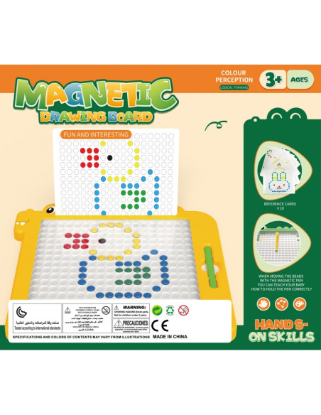 WOOPIE magnetinė lenta vaikams Montessori MagPad dinozauras