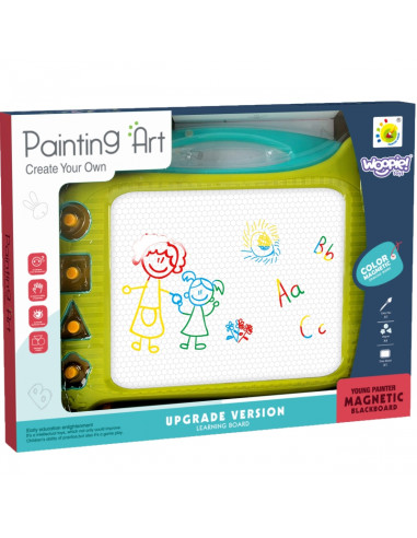 WOOPIE magnetinė spalvota žymeklio lenta + 4 antspaudai