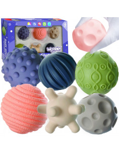 WOOPIE BABY Сенсорные блоки для выдавливания 6 эл.