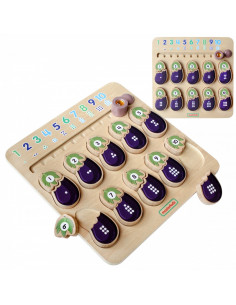 MASTERKIDZ Eggplant Montessori Learning Number Board