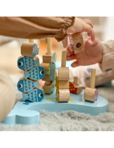 TOOKY TOY daugiafunkcinis žaidimas su žuvytėmis