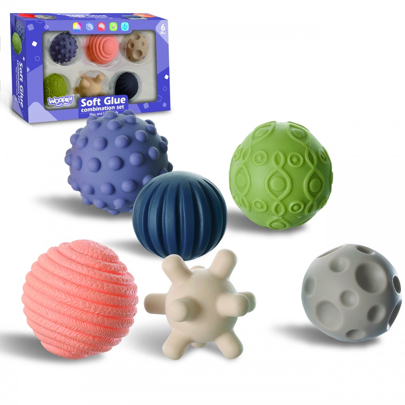 WOOPIE BABY Sensory Squeeze Blocks 6 pcs.
